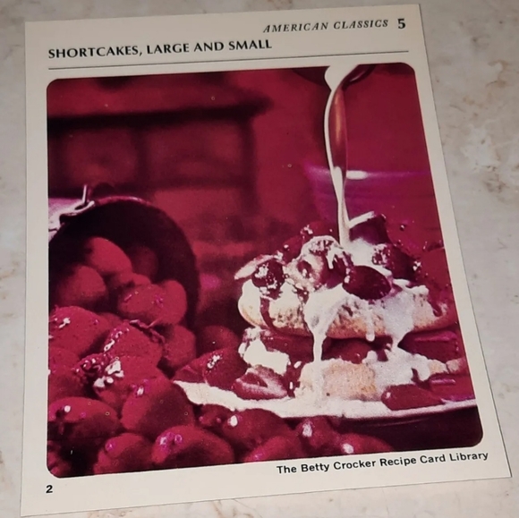 The Betty Crocker Recipe Card Library REPLACEMENT CARD AMERICAN CLASSICS 1971 - Picture 1 of 1